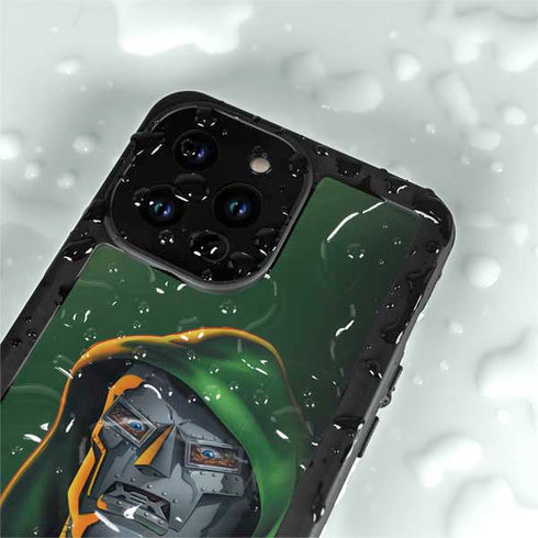Marvel Dr. Doom Portrait iPhone 14 Pro Waterproof Case