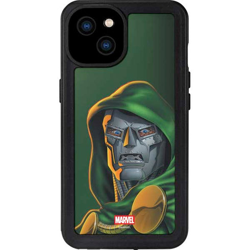 Marvel Dr. Doom Portrait iPhone 15 Plus Waterproof Case