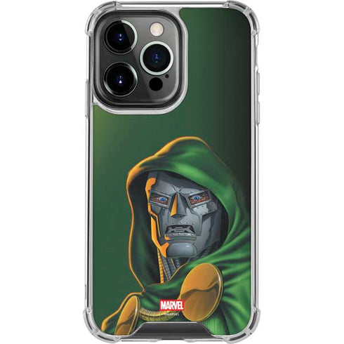 Marvel Dr. Doom Portrait iPhone 15 Pro Clear Case