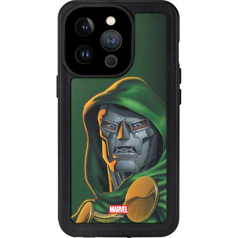 Marvel Dr. Doom Portrait iPhone 15 Pro Waterproof Case