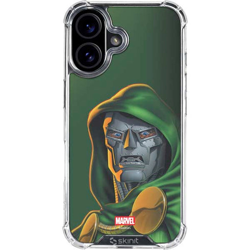 Marvel Dr. Doom Portrait iPhone 16 Plus Clear Case