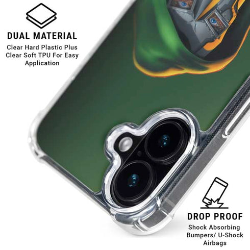 Marvel Dr. Doom Portrait iPhone 16 Plus Clear Case