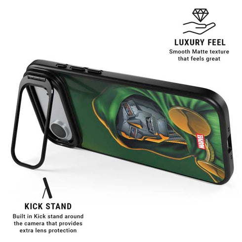 Marvel Dr. Doom Portrait iPhone 17 Air Kickstand Case