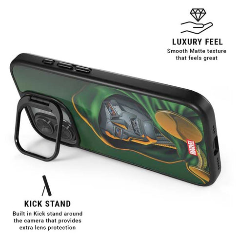 Marvel Dr. Doom Portrait iPhone 17 Kickstand Case