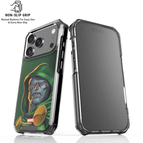 Marvel Dr. Doom Portrait iPhone 17 Pro Clear Case