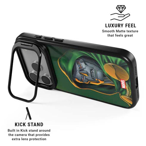 Marvel Dr. Doom Portrait iPhone 17 Pro Kickstand Case