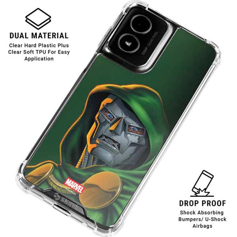 Marvel Dr. Doom Portrait Moto G Power 5G (2024) Clear Case