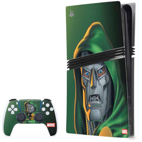 Marvel Dr. Doom Portrait PS5 Pro Bundle Skin