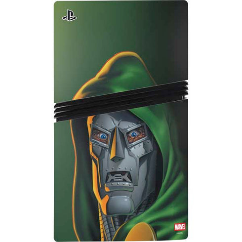 Marvel Dr. Doom Portrait PS5 Pro Disk Bundle Skin
