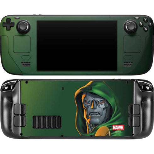 Marvel Dr. Doom Portrait Steam Deck Handheld Gaming Computer OLED Skin