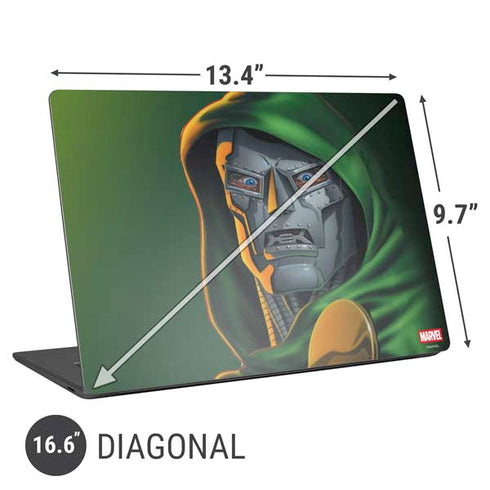 Marvel Dr. Doom Portrait Universal Laptop 16.6in (13.4 x 9.7in) Skin