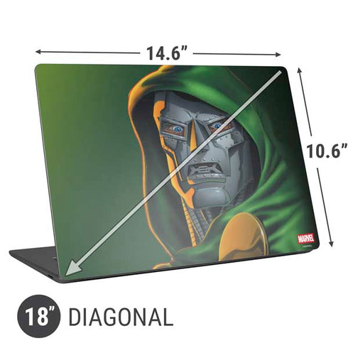 Marvel Dr. Doom Portrait Universal Laptop 18in (14.6 x 10.6in) Skin