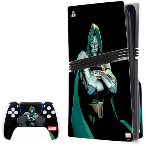 Marvel Dr. Doom PS5 Pro Disk Bundle Skin