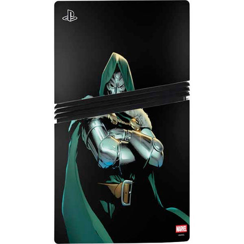 Marvel Dr. Doom PS5 Pro Disk Bundle Skin