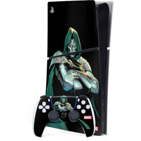 Marvel Dr. Doom PS5 Slim Digital Edition Bundle Skin