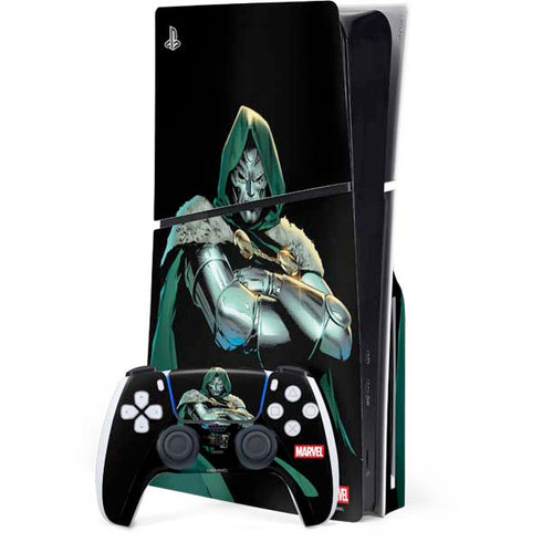 Marvel Dr. Doom PS5 Slim Disk Bundle Skin