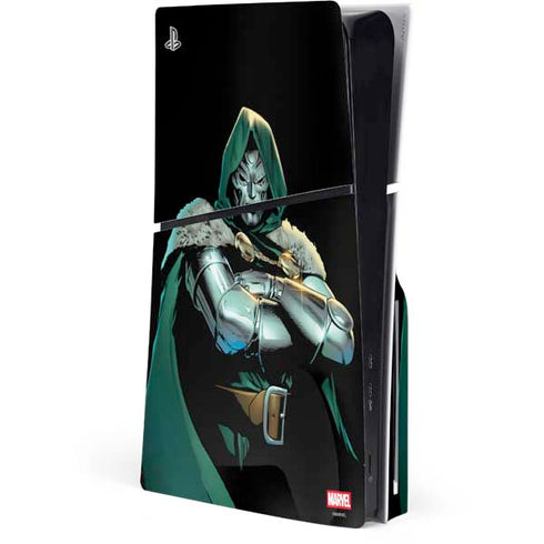 Marvel Dr. Doom PS5 Slim Disk Console Skin