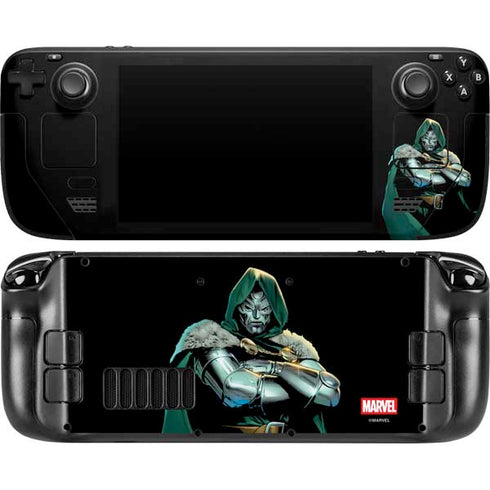 Marvel Dr. Doom Steam Deck Handheld Gaming Computer OLED Skin