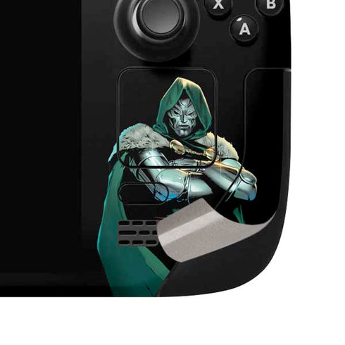 Marvel Dr. Doom Steam Deck Handheld Gaming Computer OLED Skin