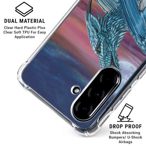 Dragon and the Wolf by Ed Beard Jr Galaxy A36 5G Clear Case
