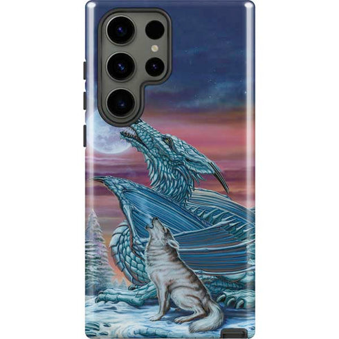 Dragon and the Wolf by Ed Beard Jr Galaxy S23 Ultra Pro Case