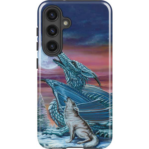 Dragon and the Wolf by Ed Beard Jr Galaxy S25 Impact Case