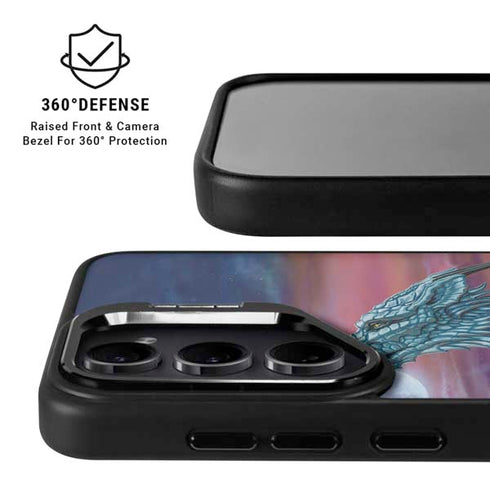 Dragon and the Wolf by Ed Beard Jr Galaxy S24 Plus Kickstand Case