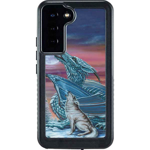 Dragon and the Wolf by Ed Beard Jr Galaxy S24 Plus Waterproof Case
