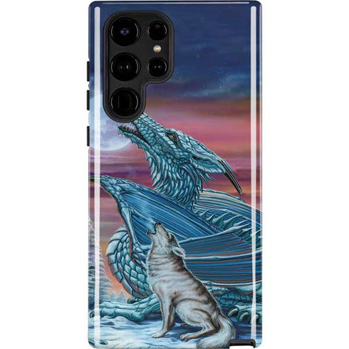 Dragon and the Wolf by Ed Beard Jr Galaxy S25 Ultra Impact Case