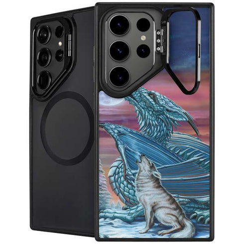 Dragon and the Wolf by Ed Beard Jr Galaxy S24 Ultra Kickstand Case