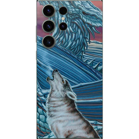 Dragon and the Wolf by Ed Beard Jr Galaxy S24 Ultra Skin