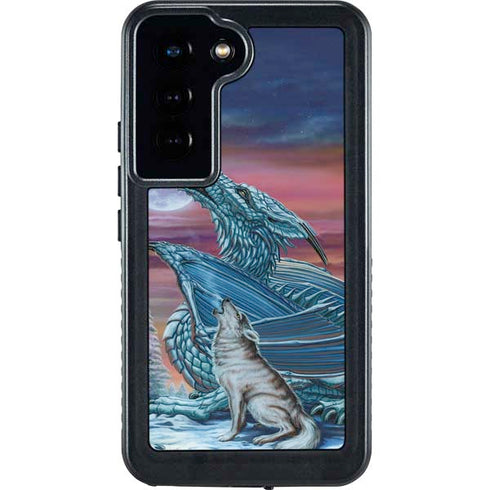 Dragon and the Wolf by Ed Beard Jr Galaxy S24 Waterproof Case