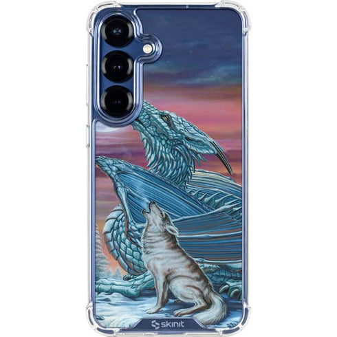 Dragon and the Wolf by Ed Beard Jr Galaxy S25 Plus Clear Case