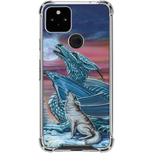 Dragon and the Wolf by Ed Beard Jr Pixel Cases