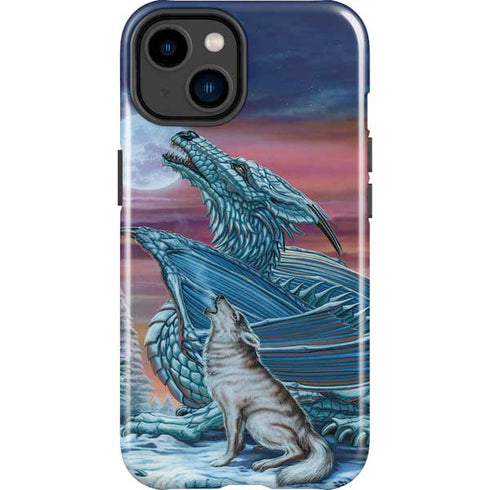 Dragon and the Wolf by Ed Beard Jr iPhone 15 Impact Case