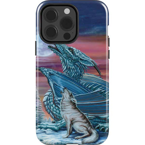 Dragon and the Wolf by Ed Beard Jr iPhone 15 Pro Impact Case