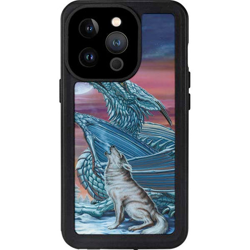 Dragon and the Wolf by Ed Beard Jr iPhone 15 Pro Waterproof Case