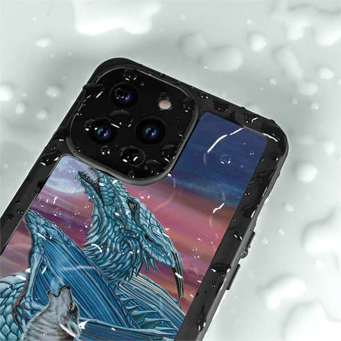 Dragon and the Wolf by Ed Beard Jr iPhone 15 Pro Waterproof Case