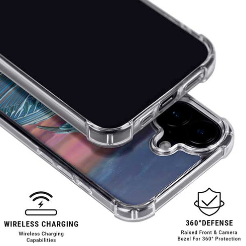 Dragon and the Wolf by Ed Beard Jr iPhone 16 Plus Clear Case