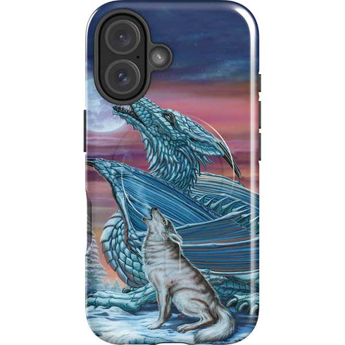 Dragon and the Wolf by Ed Beard Jr iPhone 16 Plus Magsafe Impact Case