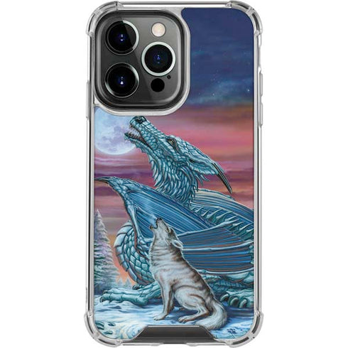 Dragon and the Wolf by Ed Beard Jr iPhone 16 Pro Clear Case