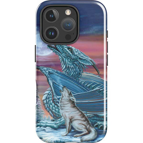 Dragon and the Wolf by Ed Beard Jr iPhone 16 Pro Impact Case