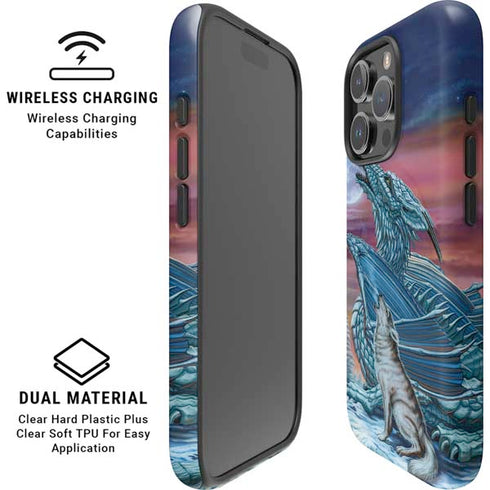 Dragon and the Wolf by Ed Beard Jr iPhone 16 Pro Magsafe Impact Case