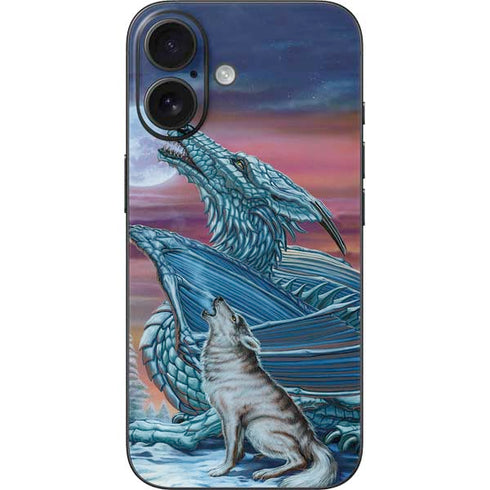 Dragon and the Wolf by Ed Beard Jr iPhone 16 Skin