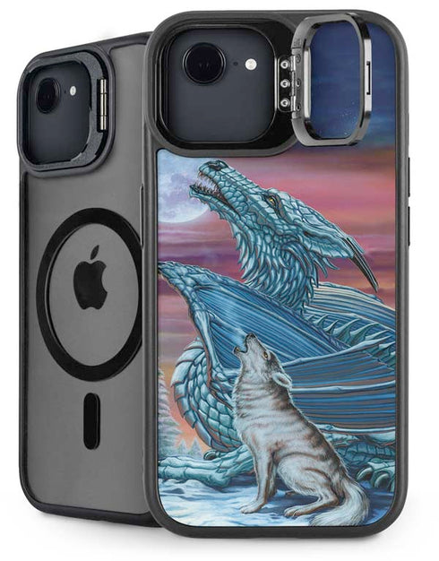 Dragon and the Wolf by Ed Beard Jr iPhone 16e Kickstand Case