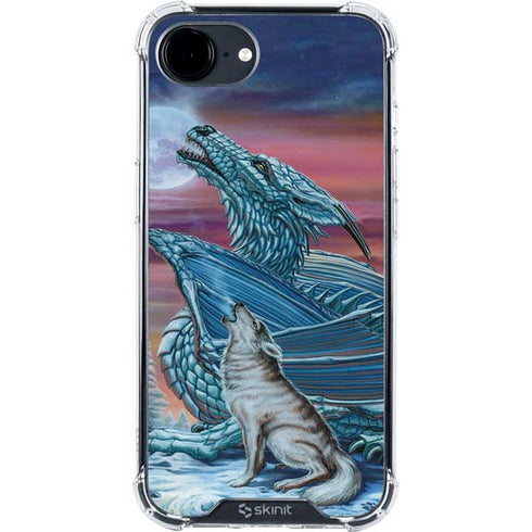 Dragon and the Wolf by Ed Beard Jr iPhone 16e Clear Case