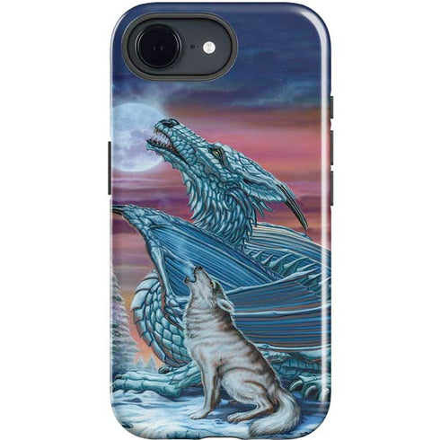 Dragon and the Wolf by Ed Beard Jr iPhone 16e Impact Case
