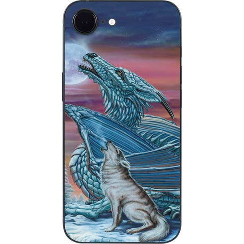 Dragon and the Wolf by Ed Beard Jr iPhone 16e Skin