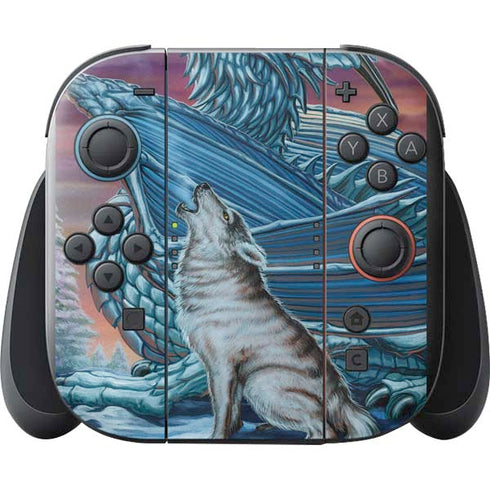 Dragon and the Wolf by Ed Beard Jr Nintendo Switch 2 (2025) with Joy-Con Skin