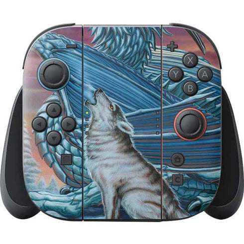 Dragon and the Wolf by Ed Beard Jr Nintendo Switch 2 (2025) Joy-Con Controller Skin